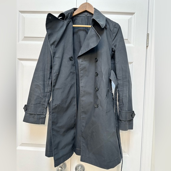 Vintage Theory Trench Coat - Sz L - Picture 3 of 8